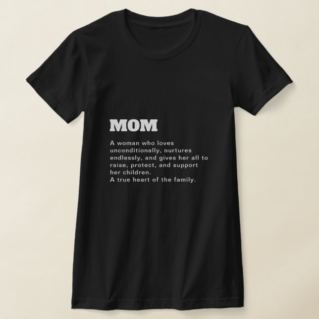 Camiseta Definición de madre personalizado para el Día de l (Distribución)