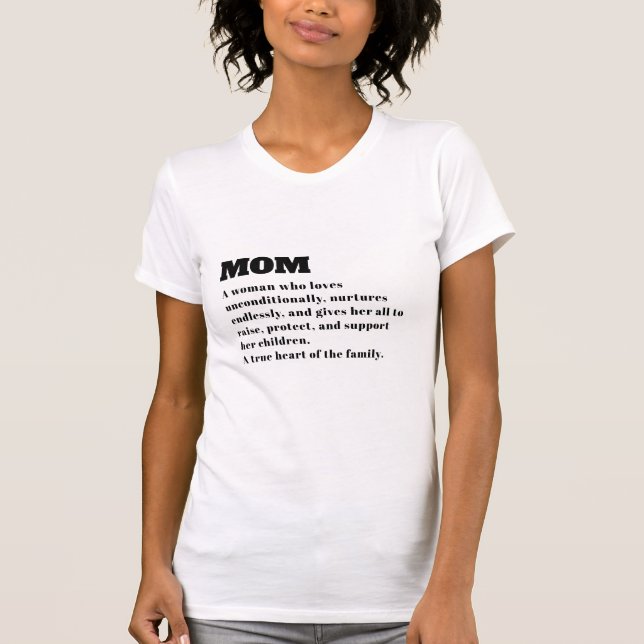 Camiseta Definición de madre personalizado para el Día de l (Anverso)
