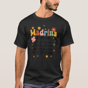 Camiseta Definición de madrina Madrina Madrina Española Mad