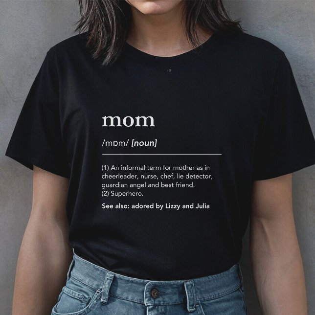 Camiseta Definición de mamá del diccionario de nombres de m (Subido por el creador)