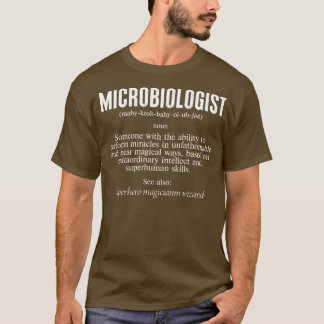 Camiseta Definición de microbiólogo