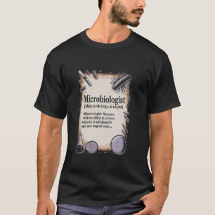 Camiseta Definición de Microbiólogo Ciencia Inspiradora