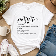 Definición de Mimi Abuela Escritura Corazón Mínimo