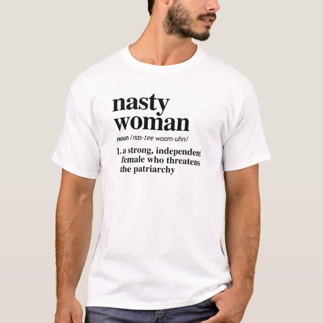 Camiseta Definición de mujer desagradable (Anverso)