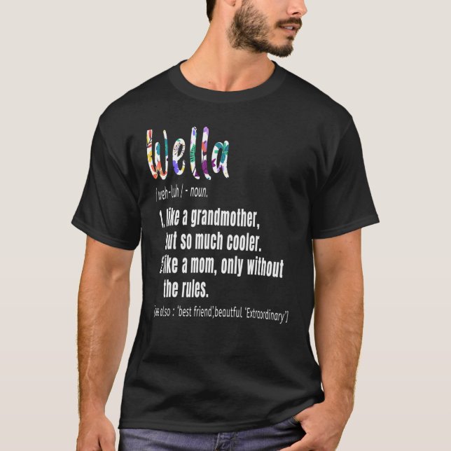 Camiseta Definición de mujer Día de la Madre y Abuelo de Cu (Anverso)