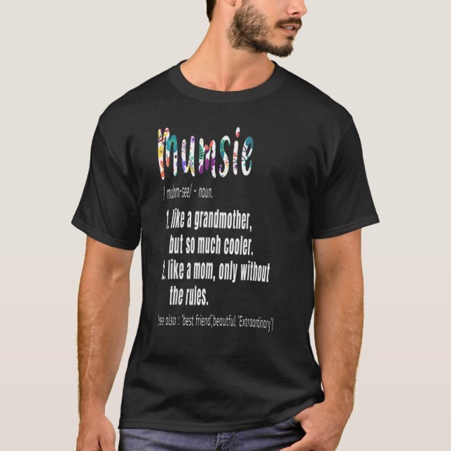 Camiseta Definición de mumsie: el día de la madre y el cump (Anverso)