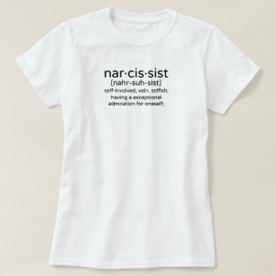 Camiseta Definición de narcisista