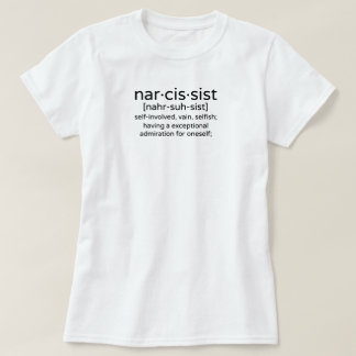 Camiseta Definición de narcisista