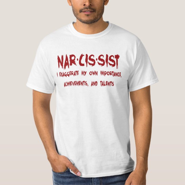 Camiseta Definición de narcisista (Anverso)