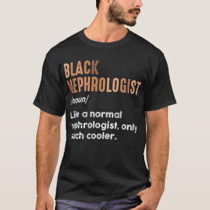 Camiseta Definición de Nefrólogo Negro Divertida Nefrología