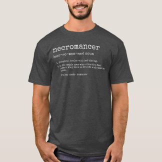 Camiseta Definición de nigromante Personaje de juego divert