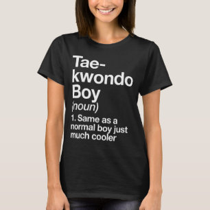 Camiseta Definición de niño de taekwondo divertido deportes