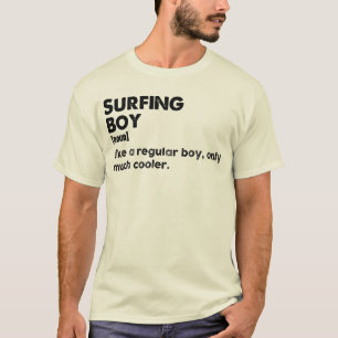 Camiseta Definición de niño surfista divertido deporte de s