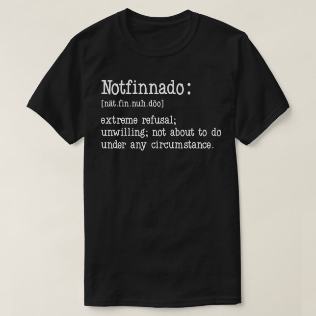 Camiseta Definición de nofinnado 6 (Diseño del anverso)