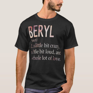 Camiseta Definición de nombre de Beryl Chica