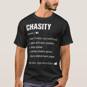 Camiseta Definición de nombre de Chasity Significa Diversió