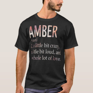 Camiseta Definición de nombre de Chica ámbar