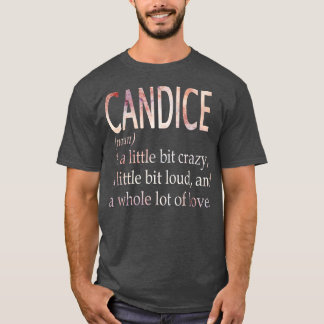 Camiseta Definición de nombre de Chica Candice