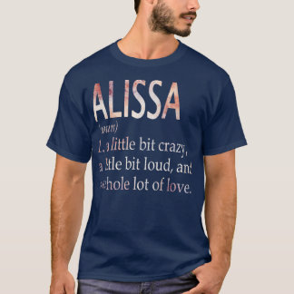 Camiseta Definición de nombre de Chica de Alissa