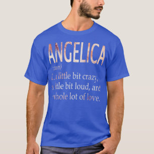 Camiseta Definición de nombre de Chica de Angelica
