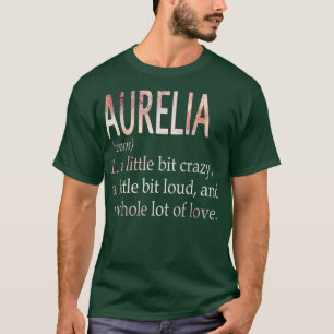 Camiseta Definición de nombre de Chica de Aurelia