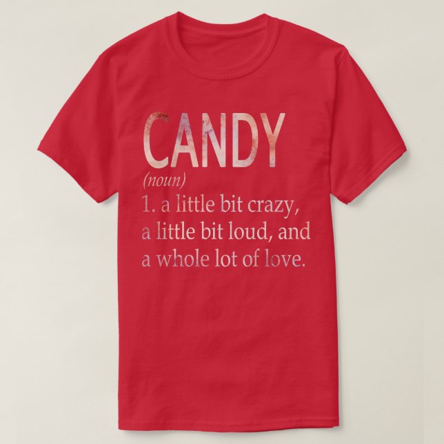 Camiseta Definición de nombre de Chica de Candy (Diseño del anverso)