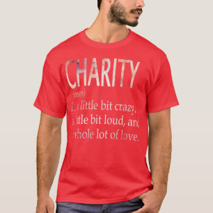 Camiseta Definición de nombre de Chica de caridad