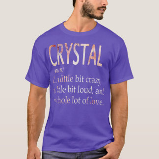 Camiseta Definición de nombre de Chica de cristal