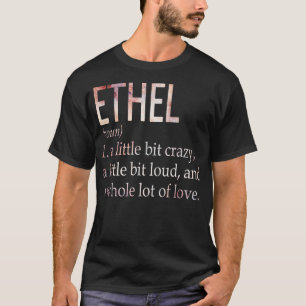 Camiseta Definición de nombre de Chica de Ethel