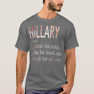 Camiseta Definición de nombre de Chica de Hillary