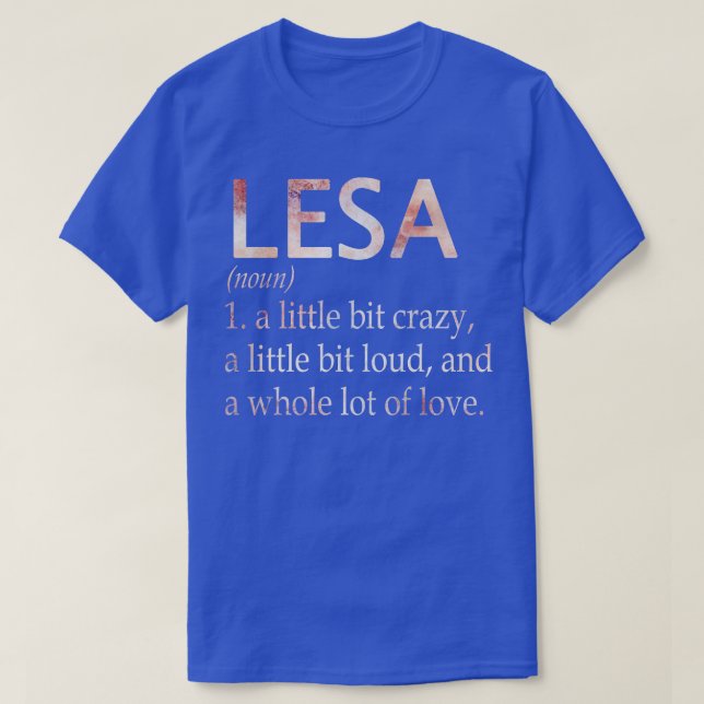 Camiseta Definición de nombre de Chica de Lesa (Diseño del anverso)