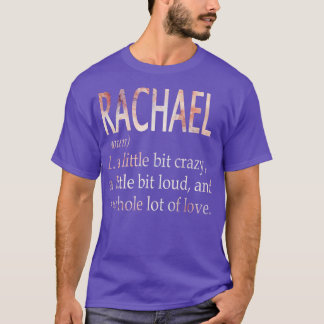Camiseta Definición de nombre de Chica de Rachael