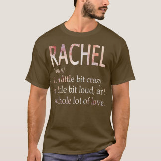 Camiseta Definición de nombre de Chica de Rachel
