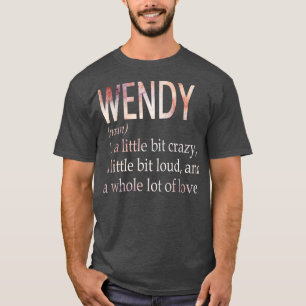 Camiseta Definición de nombre de Chica de Wendy