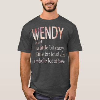Camiseta Definición de nombre de Chica de Wendy