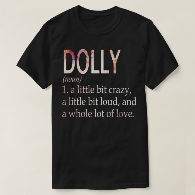 Camiseta Definición de nombre de Chica Dolly (Diseño del anverso)
