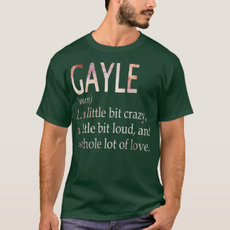 Camiseta Definición de nombre de Chica Gayle
