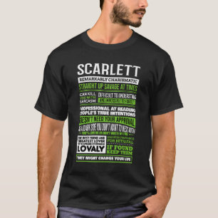 Camiseta Definición de nombre de Chica Scarlett