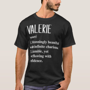 Camiseta Definición de nombre de mujer Valerie Personalizad