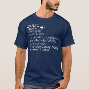 Camiseta Definición de nombre Julie Nombre femenino 1