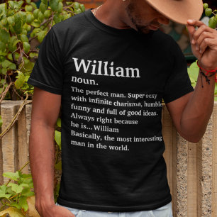 Camiseta Definición de nombre personalizada