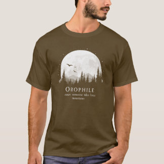 Camiseta Definición de ófilo al aire libre de montaña Lover