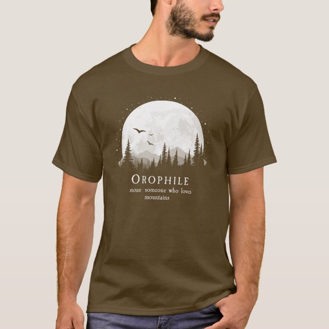 Camiseta Definición de ófilo al aire libre de montaña Lover (Anverso)