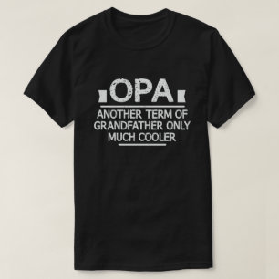Camiseta Definición de Opa Significado Divertido Abuelo Gen