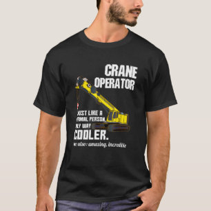 Camiseta Definición de operador de grúa