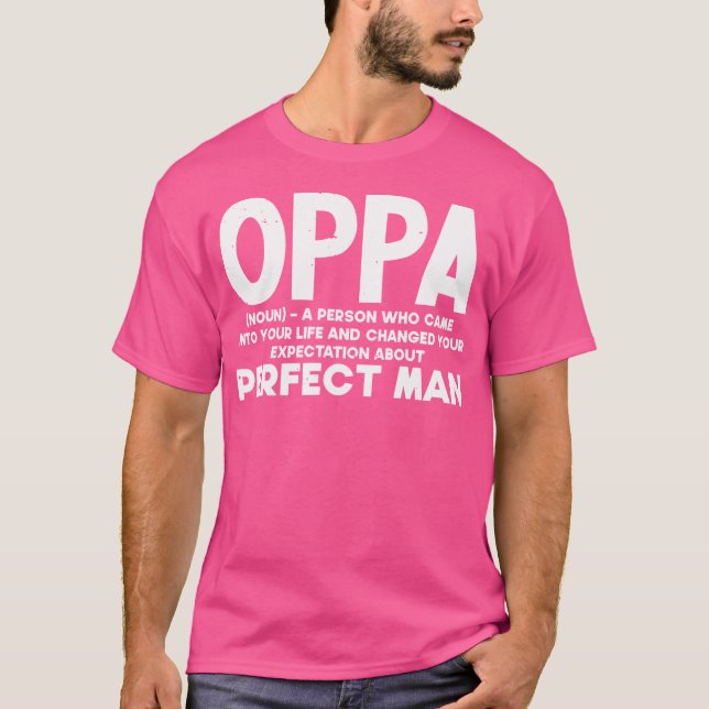 Camiseta Definición de Oppa K-Pop (Anverso)