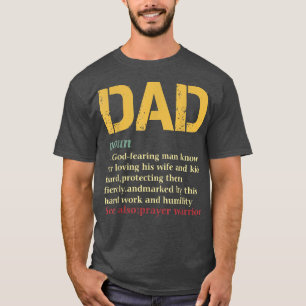 Camiseta Definición de padre cristiano Día de padre 
