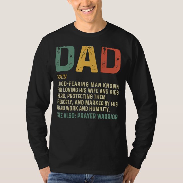 Camiseta Definición de padre cristiano Día de padre 1 (Anverso)