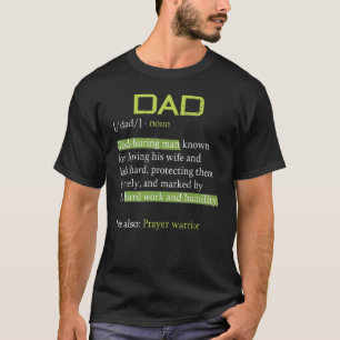 Camiseta Definición de padre cristiano hombre Dios Religios