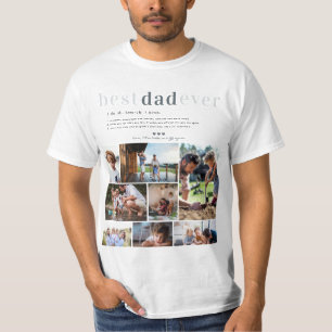 Camiseta Definición de papá 8 Foto personalizada